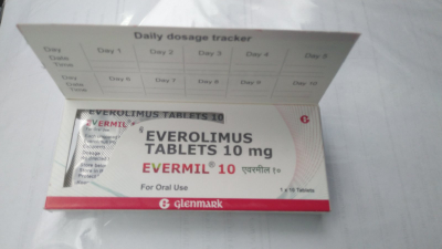 Фото - Afinitor, Афинитор (эверолимус, everolimus) 10 мг 10 таб, generic, Glenmark, Индия