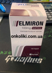 Фото - ELMIRON , Ельмирон 100 MG 100 CAP. / Пентосан полисульфат SP 54 (Pentosan polysulfate/ Пентозан полисульфат натрия) AYMED ILAC