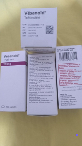 Foto - Vesanoid (tretinoină) 10 mg 100 capsule. Katalent, Germania