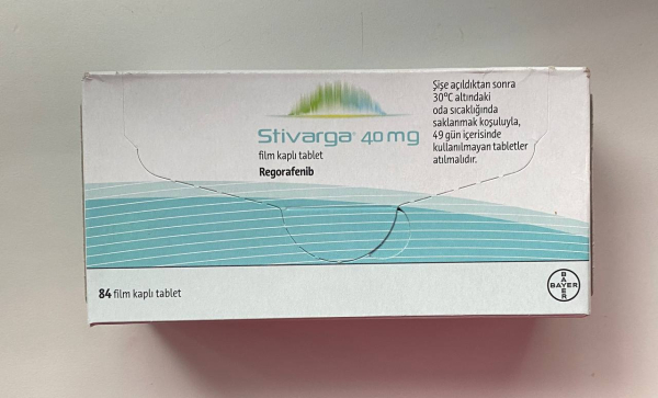 Стивар, Стивагра Stivar, Stivagra (регорафениб, regorafenib) 40 мг 84 таб. Original, BAYER Германия