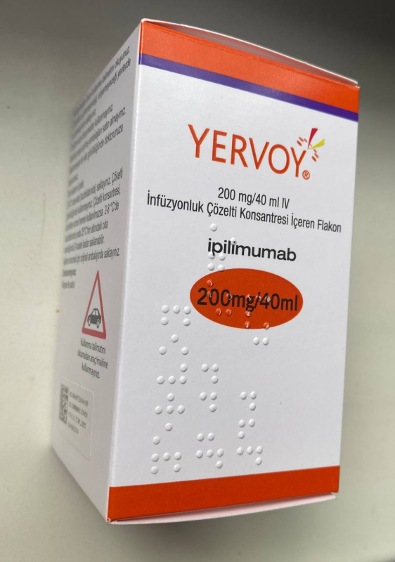 YERVOY / ЕРВОЙ 50 MG 10 ML 1 FLK. (Ipilimumab /Ипилимумаб) BRISTOL MYERS, original 