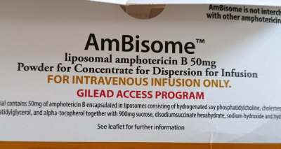 Photo - AmBisome (amphotericin B) 50 mg, 1 vial, Gilead Sciences