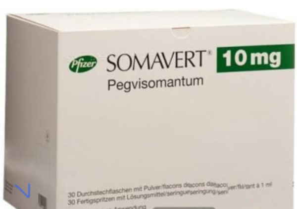SOMAVERT/СОМАВЕРТ 15 MG 30 FLK (Pegvisomant /Пегвисомант) Pfizer Manufacturing Belgium