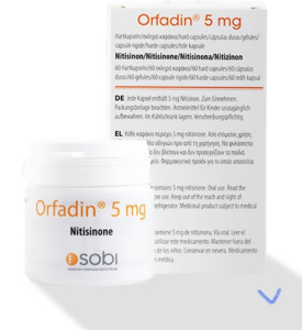 Фото - TISINON/ТИЗИНОН 5 MG 60 CAP.(нитизинон) Нобел Ілач, Турция