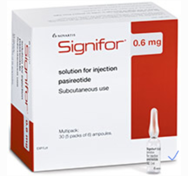 SIGNIFOR / СИГНИФОР 0.9 MG 1 ML 60 AMP. ( Pasireotide / Пасиреотид )