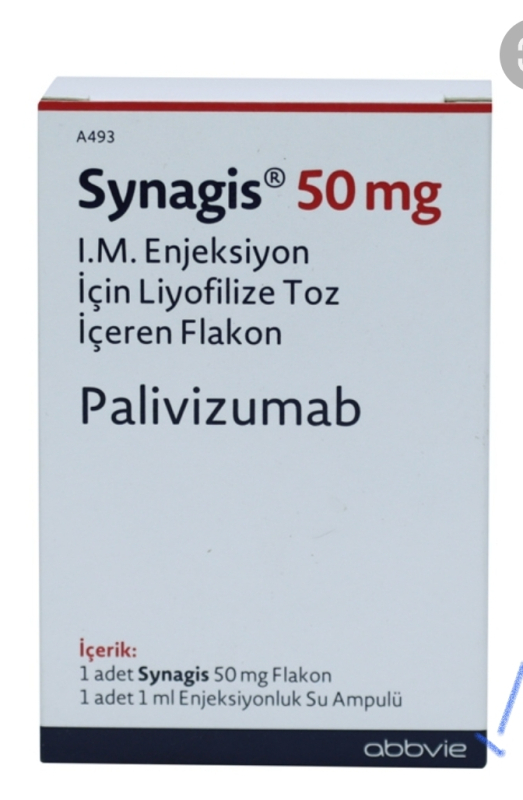 SYNAGIS / СИНАГИС 50 MG 0.5 ML 1 FLK.(Palivizumab, Паливизумаб ) ABBVIE