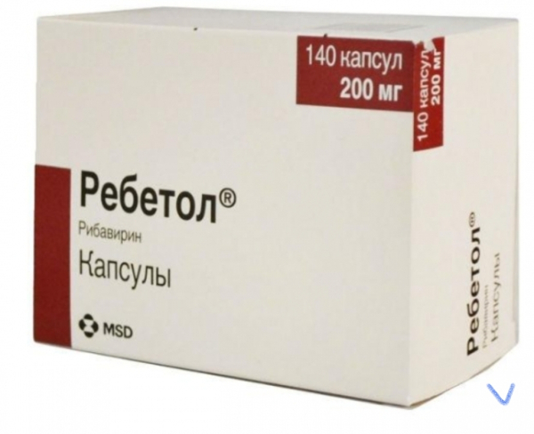 VIRON / РЕБЕТОЛ 200 MG 168 CAP. (Ribavirin, Рибавирин ) SANOVEL ILAC Турция