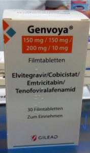 Фото - GENVOYA / ГЕНВОЯ 150/200 MG 30 FTB. (Emtricitabine, Cobicistat, Elvitegravir / Эмтрицитабин, Кобицистат, Эльвитегравир) GILEAD SCIENSES