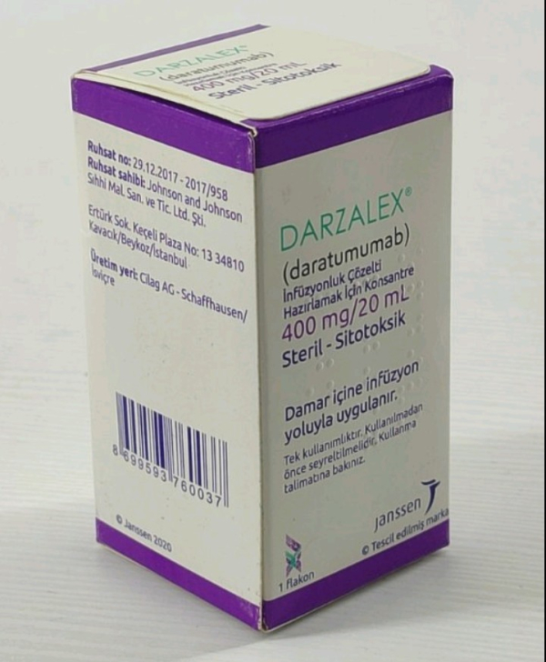 DARZALEX/ДАРЗАЛЕКС 400 MG 20 ML 1 FLK.(Daratumumab / Даратумумаб) JANSSEN