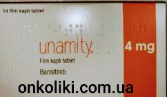 UNAMITY / УНАМИТИ/ОЛУМИАНТ 4 MG 14 FTB.(Barisitinib,Бариситиниб,Барицитиниб ) LILLY