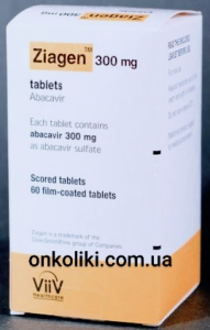 Фото - ZIAGEN / ЗИАГЕН 300 MG 60 FTB. (Abacavir / Абакавир) GLAXO SMITHKLIN